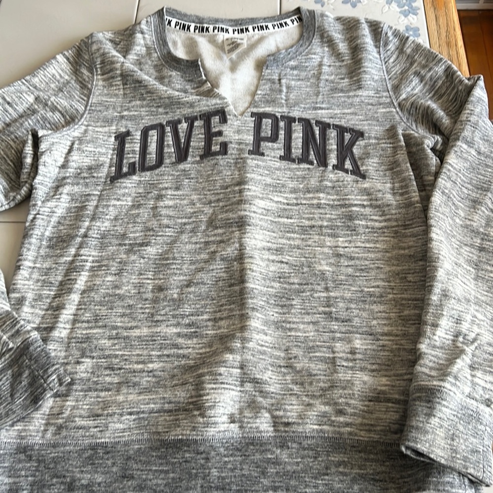 Victoria Secret PINK v neck crew sweatshirt